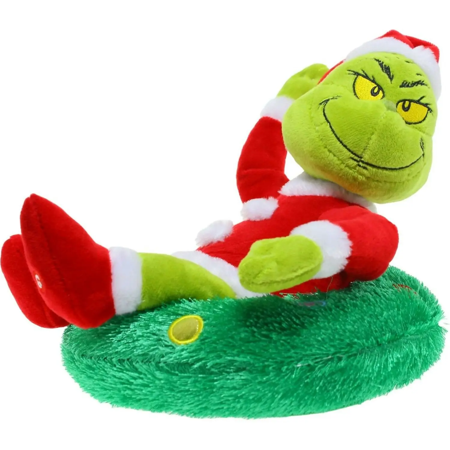 Cotton Candy - Xmas Dr. Seuss The Grinch Spinning Moving Wreath Plush