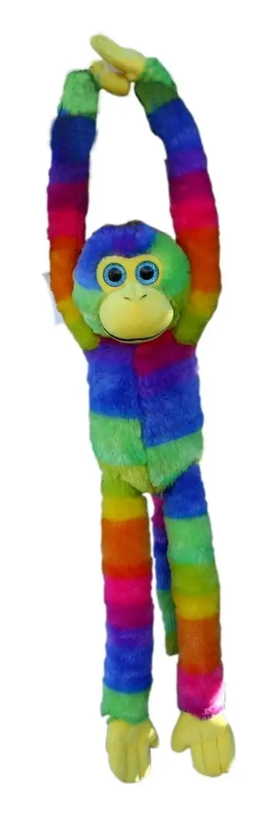 Cotton Candy - Plush Chloe Rainbow Hanging Monkey