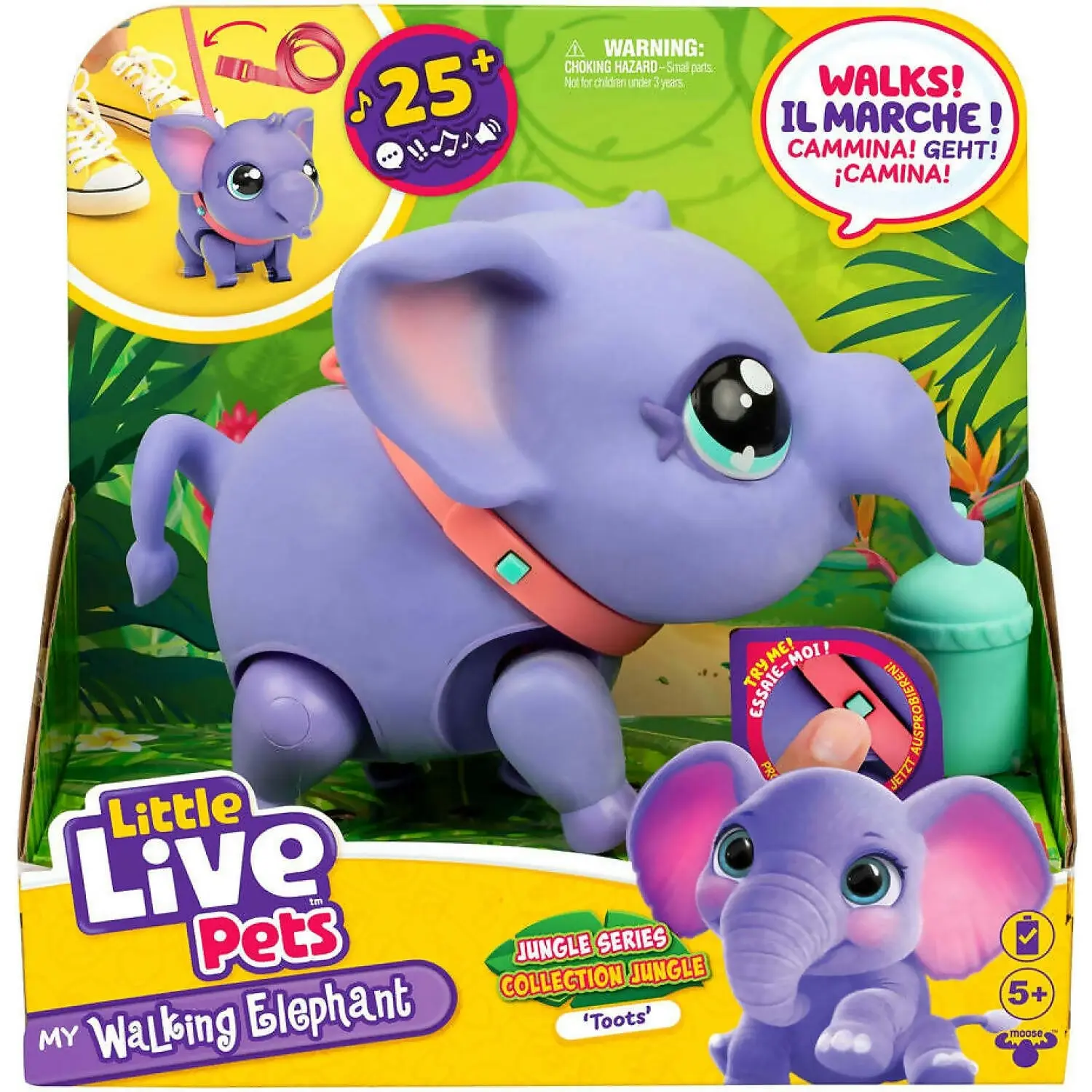 Little Live Pets - Pets My Walking Elephant Jungle Series Toots