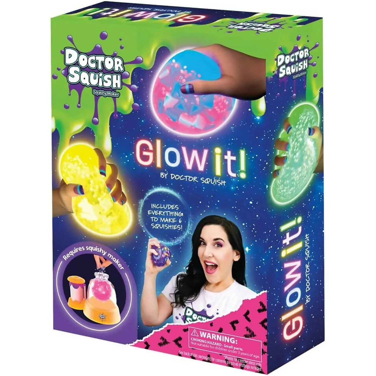 Doctor Squish - Squishy Refill Pack Glow Edition - Jasnor