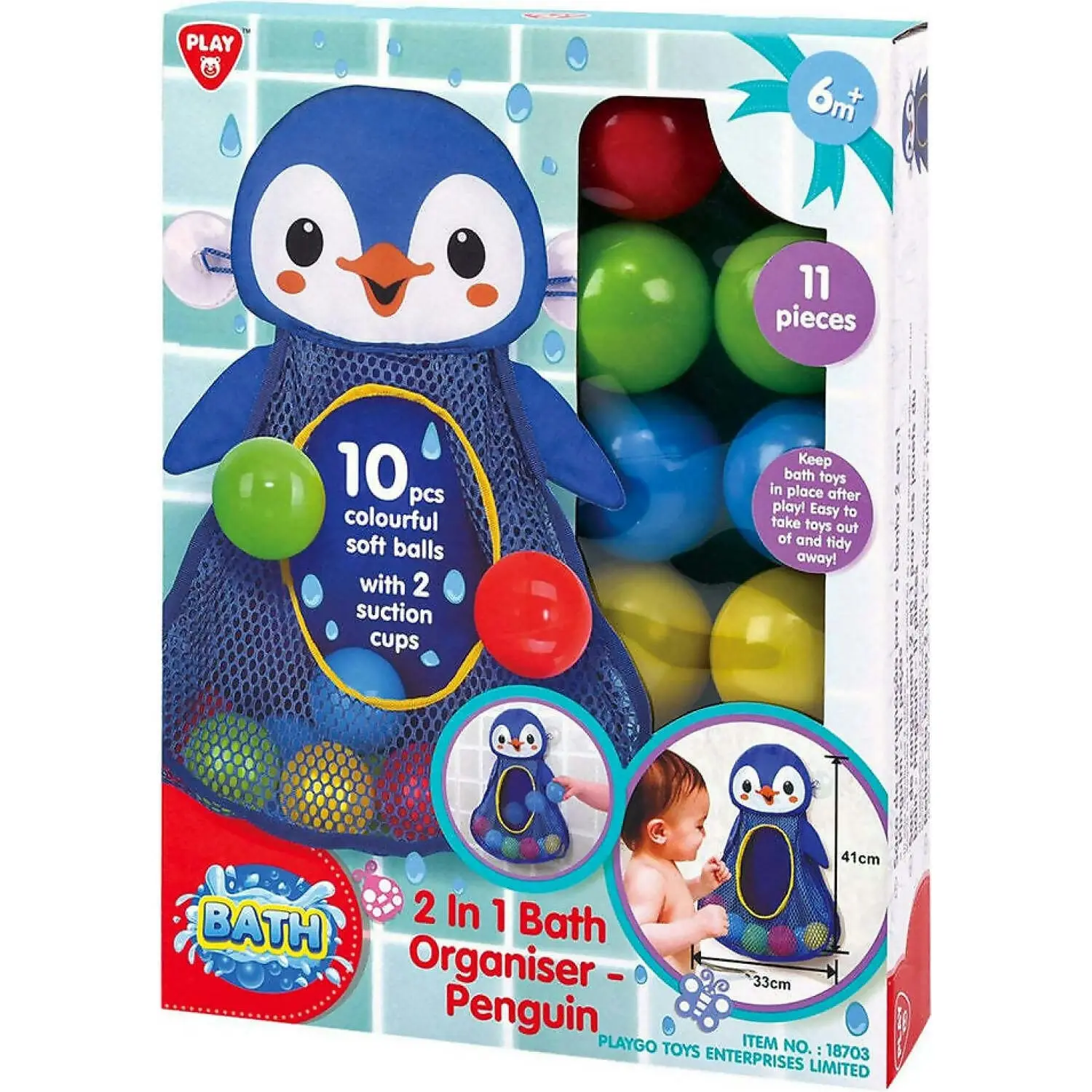 Playgo Toys Ent. Ltd. - Bath Organiser Penguin