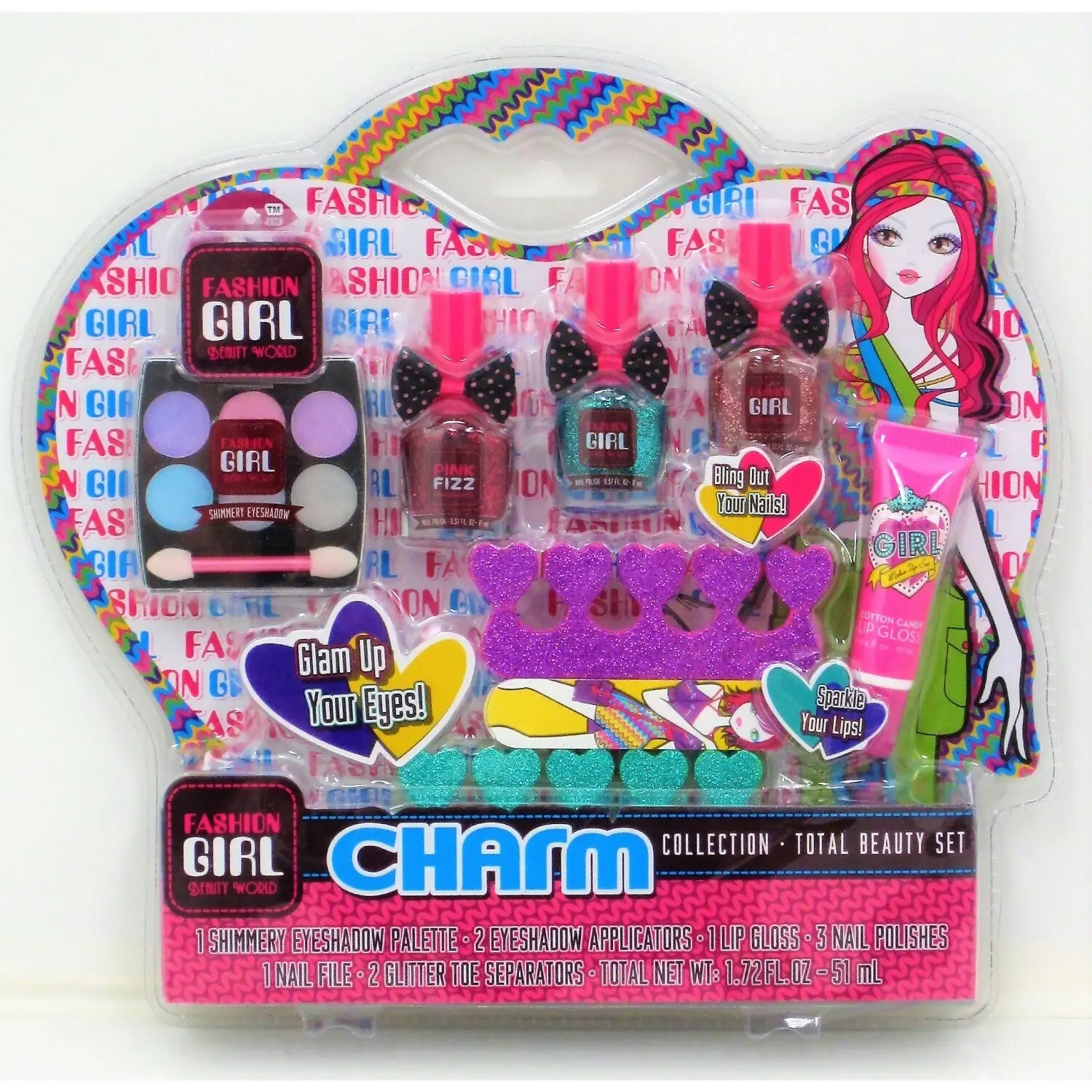 FASHION GIRL - Nail And Makeup Set