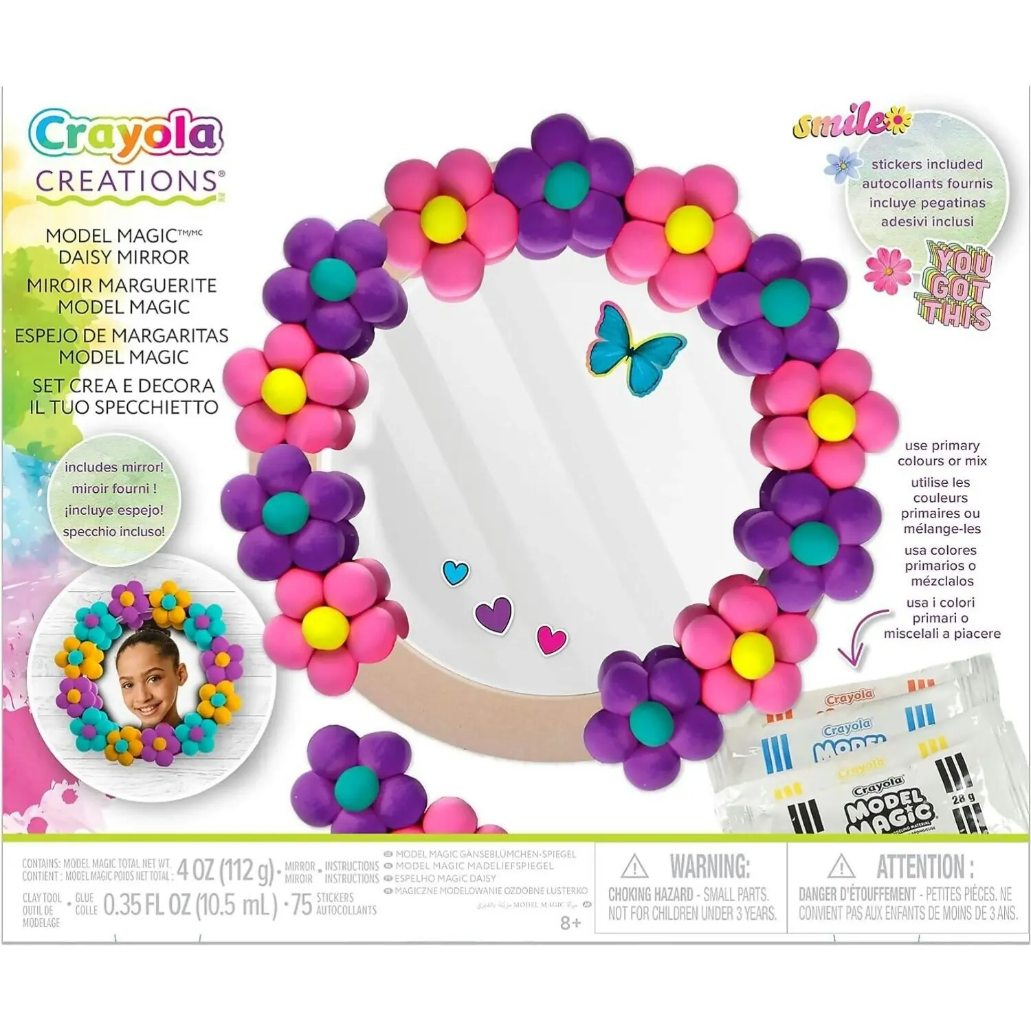 Crayola - Creations Model Magic Daisy Mirror Craft Kit