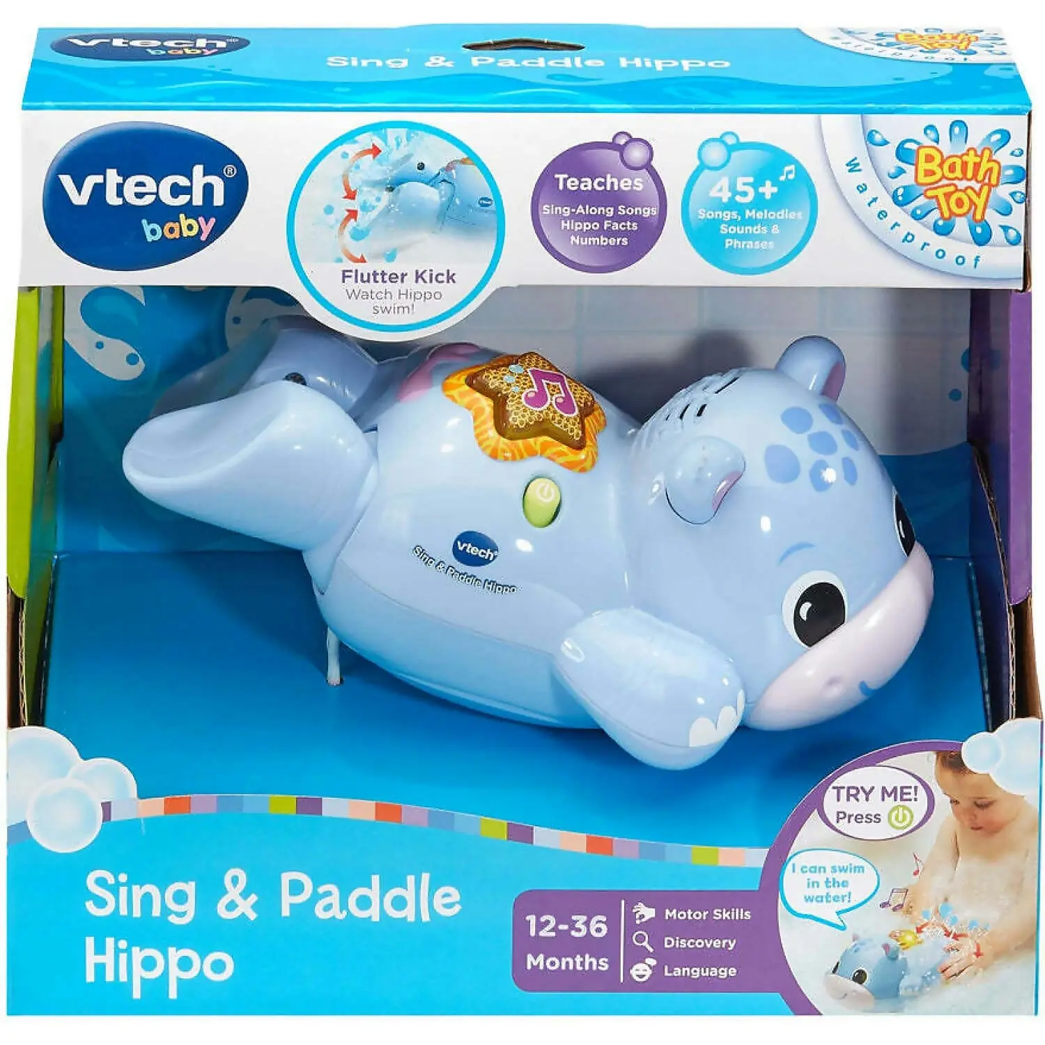 VTech Baby - Sing & Paddle Hippo