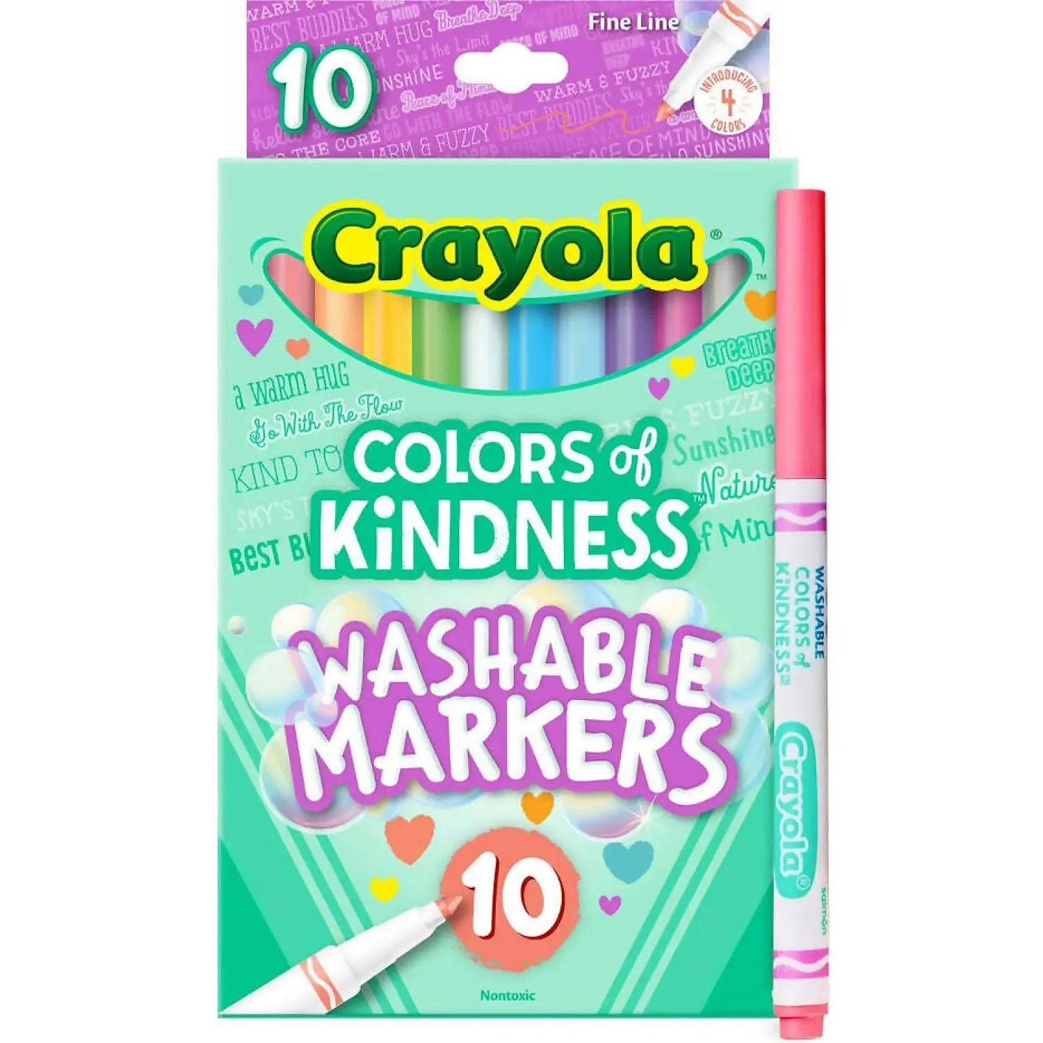 Crayola - Colors Of Kindness Fineline Washable Markers 10 Pack