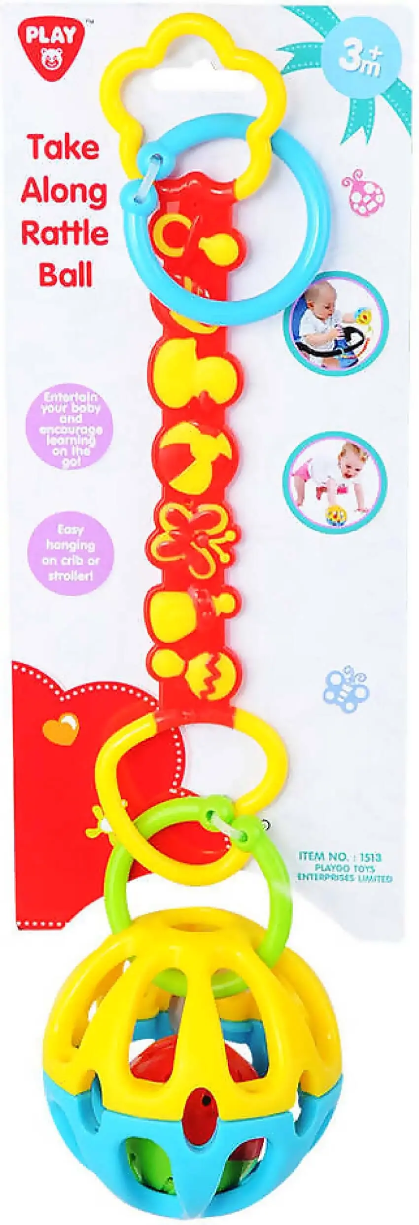 Playgo Toys Ent. Ltd - Take Along Rattle Ball