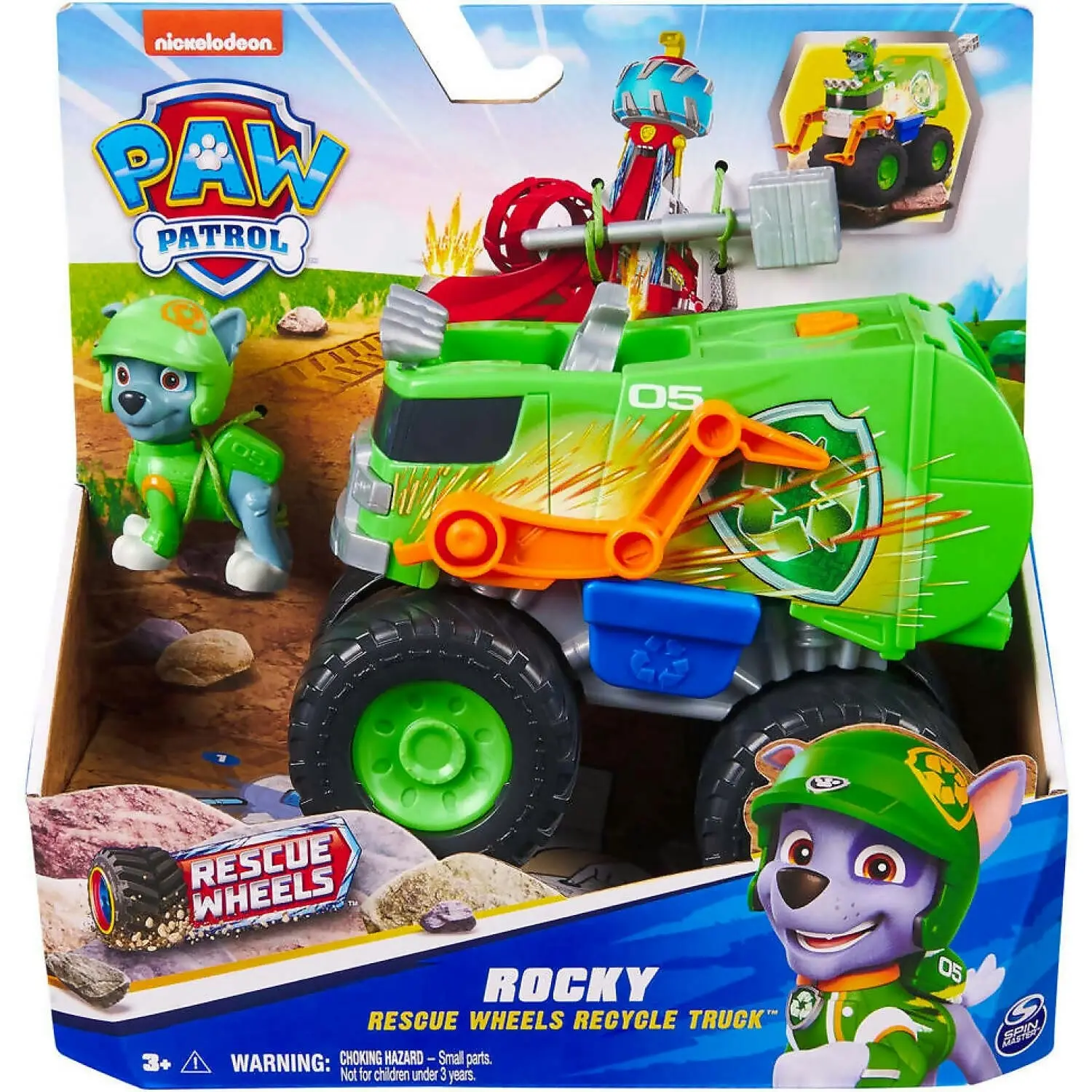 Paw Patrol - Rescue Wheels Rocky's Recycle Truck - Spin Master