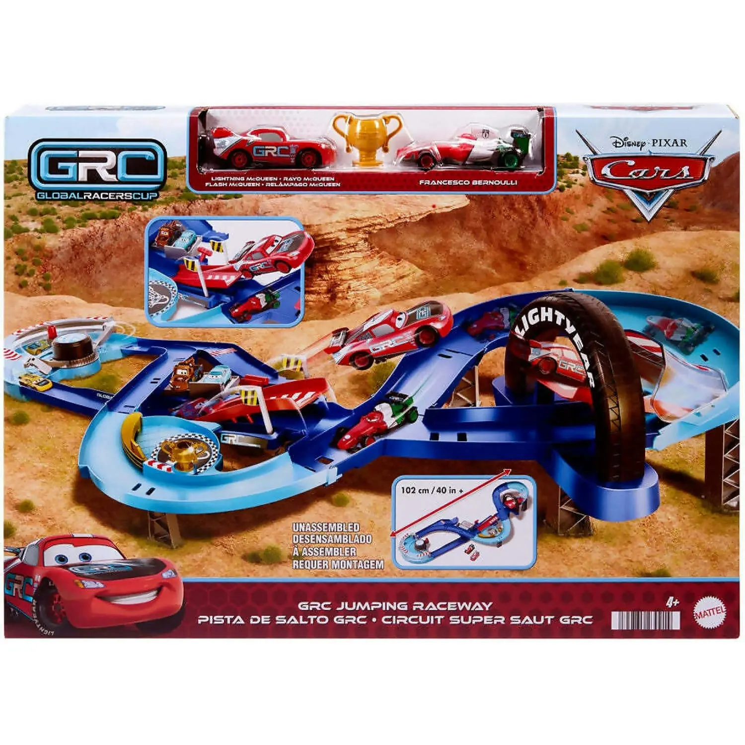 Disney Pixar Cars - Global Racers Cup Grc Jumping Raceway Playset