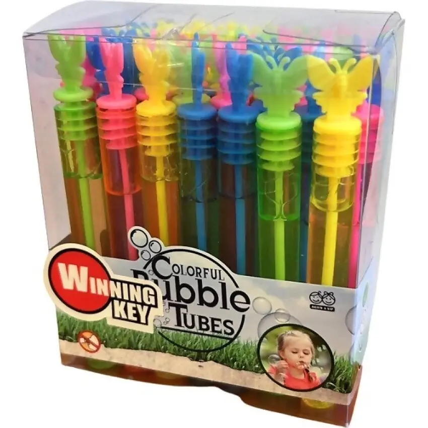 Winning Keys - Colorful Bubble Tubes Butterfly 48pk