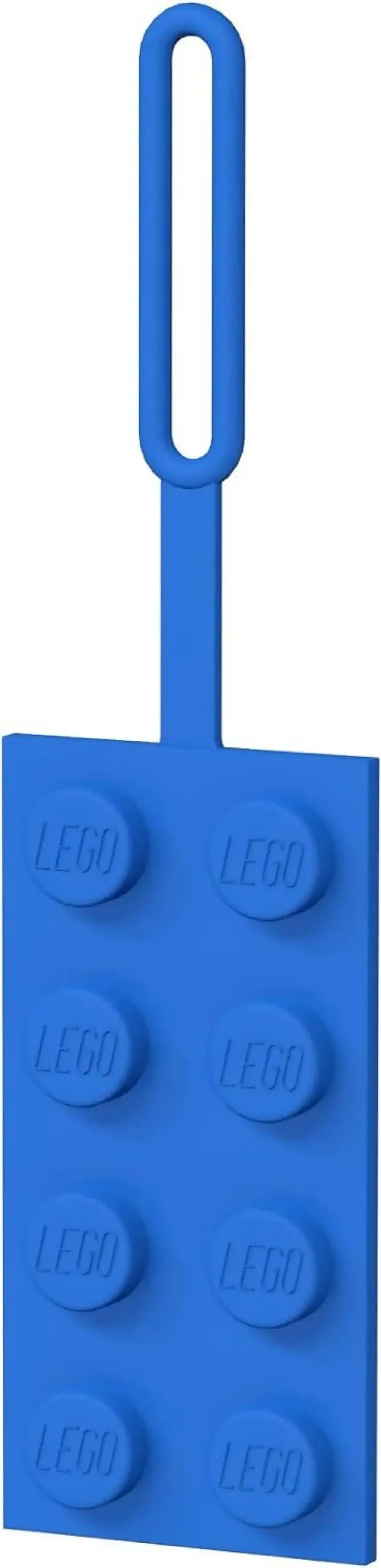 LEGO Luggage Bag Tag Blue 2x4 Brick