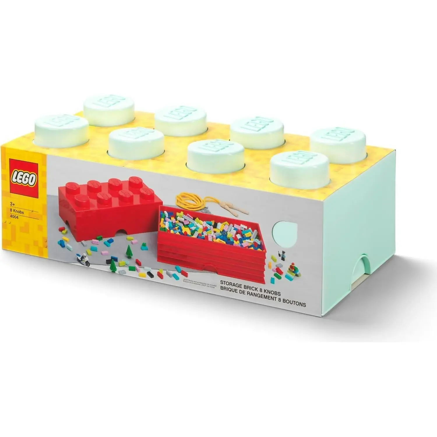 LEGO Storage Brick 8 Studs Aqua - Room Copenhagen