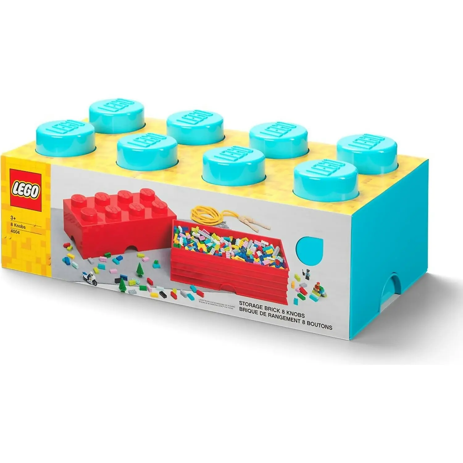 LEGO Storage Brick 8 Studs Azure - Room Copenhagen