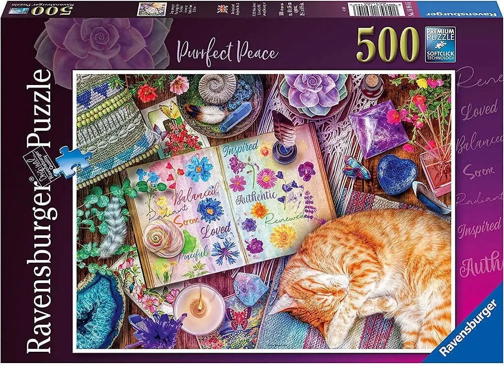 Ravensburger - Purrfect Peace Jigsaw Puzzle 500 Pieces