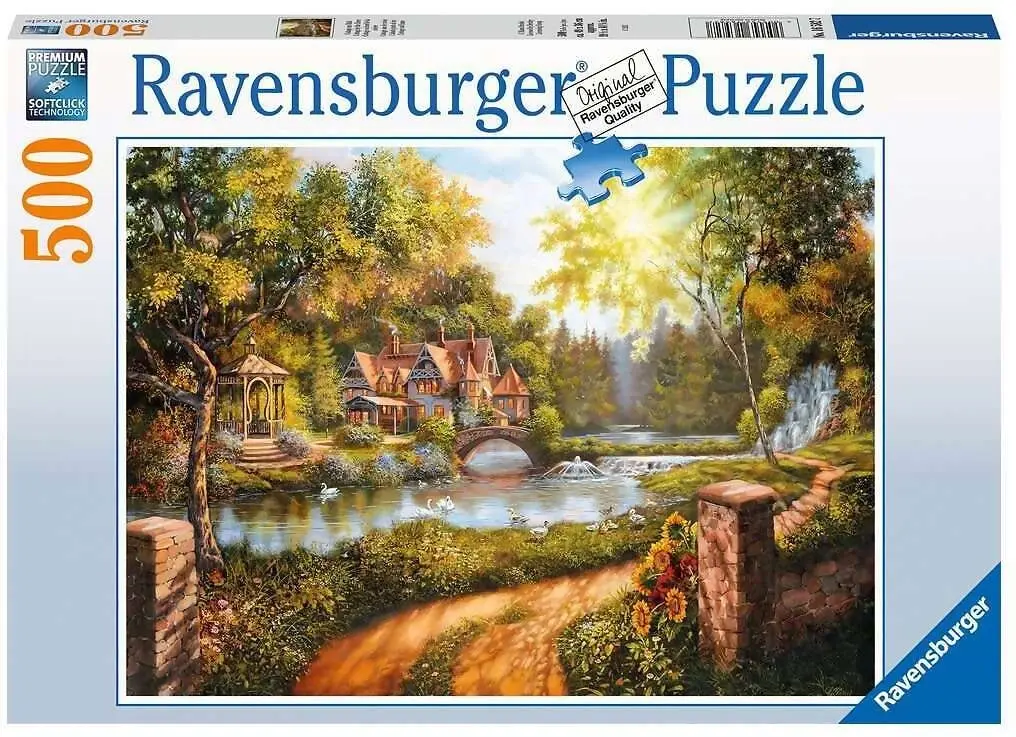 Ravensburger - Cottage By The River Jigsaw Puzzle 500 Pieces