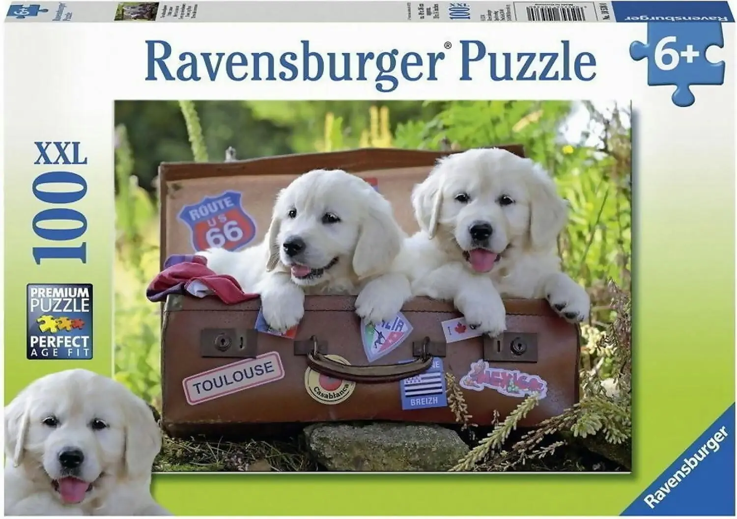 Ravensburger - Travelling Puppies Jigsaw Puzzle 100 Pieces