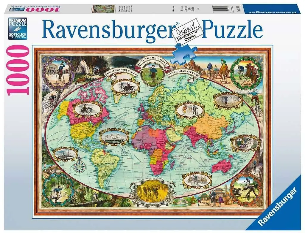 Ravensburger - Around World Bike Jigsaw Puzzle 1000 Pieces