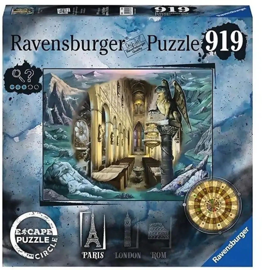 Ravensburger - Escape The Circle Paris Jigsaw Puzzle 919 Piecess