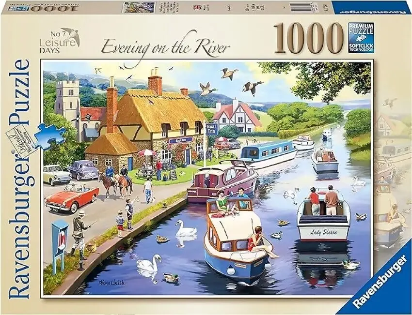 Ravensburger - Evening On The River - Leisure Days #7 Jigsaw Puzzle 1000 Pieces