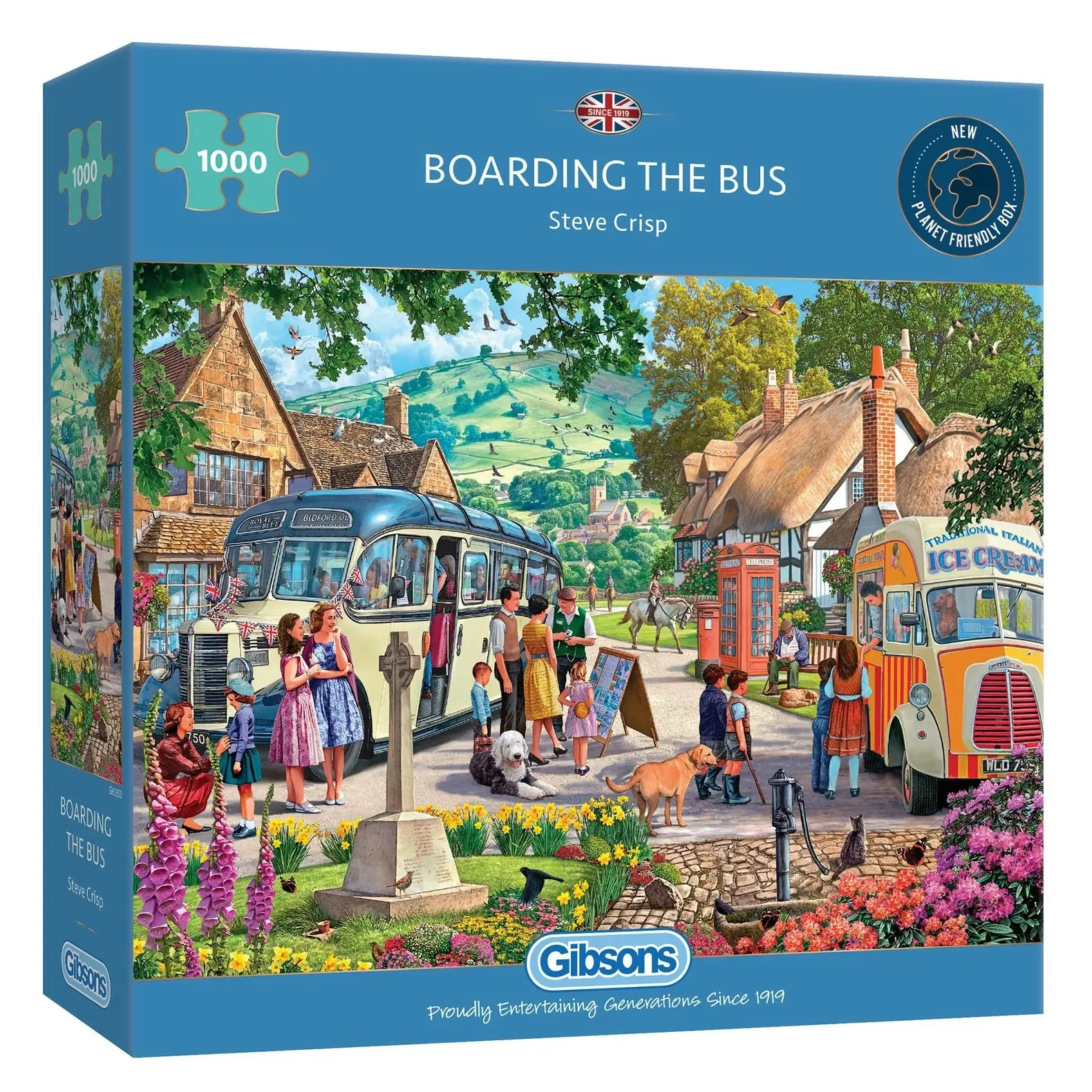 Gibsons - Boarding The Bus - Jigsaw Puzzle 1000 Pieces