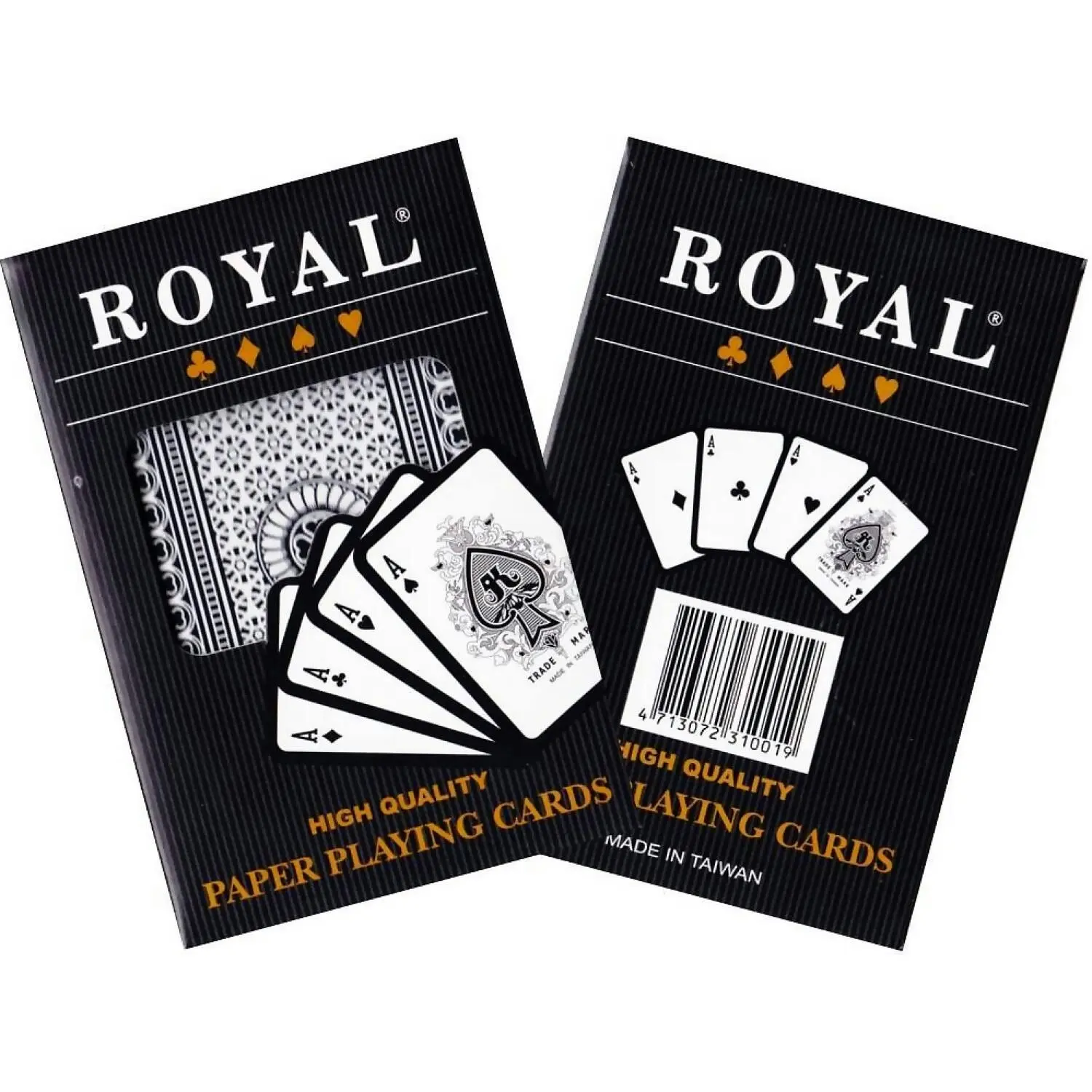 Royal - Bridge Size Plastic Coated Single Card Deck