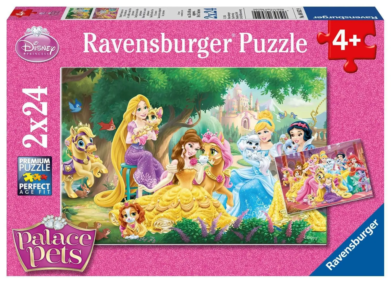 Ravensburger - Best Friends Of The Princess Jigsaw Puzzle 2x24 Pieces