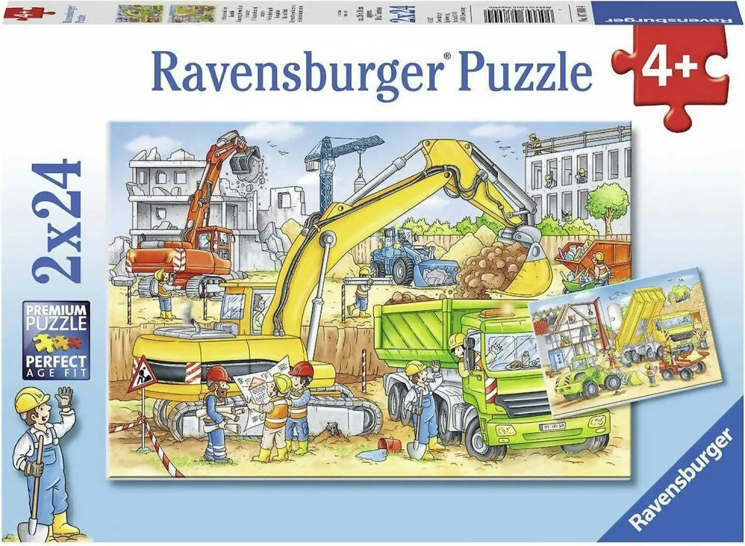 Ravensburger - Hard At Work Jigsaw Puzzle 2x24 Pieces