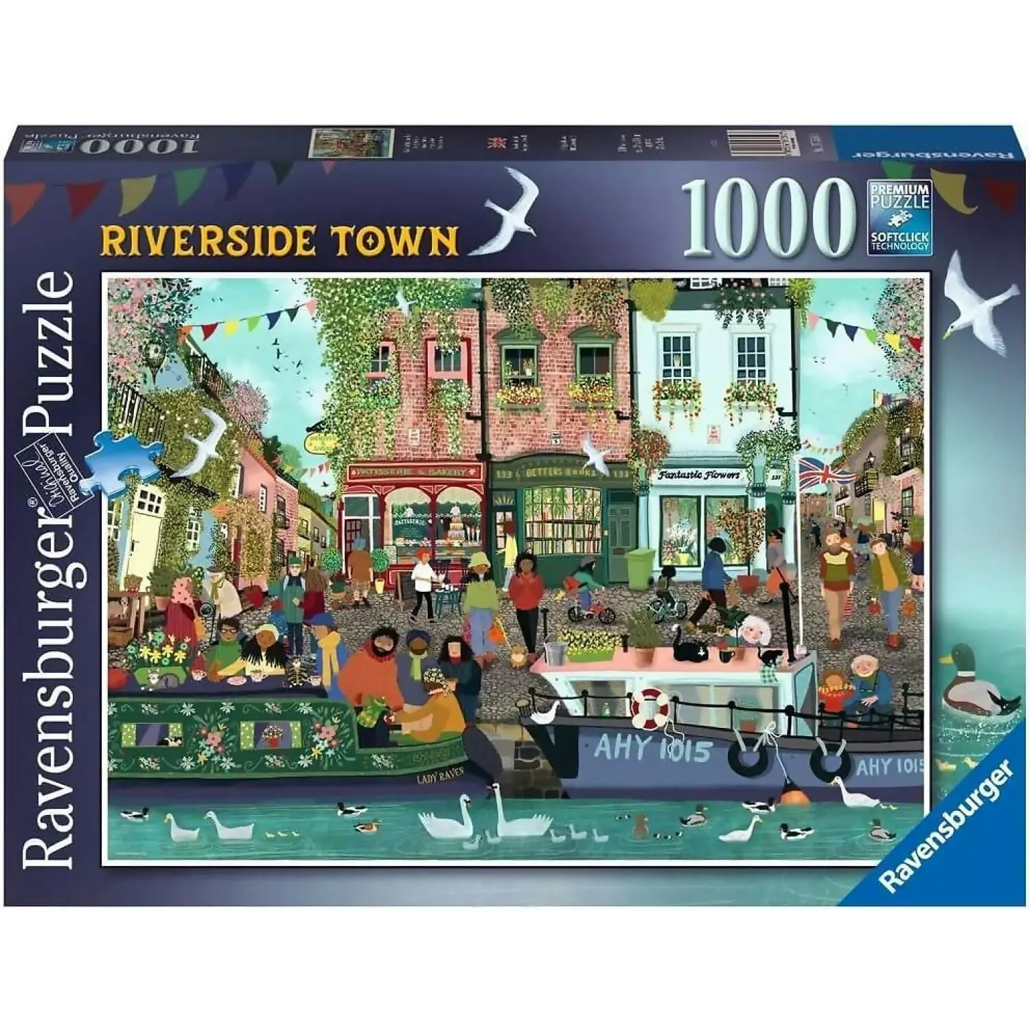 Ravensburger - Riverside Town Jigsaw Puzzle 1000 Pieces