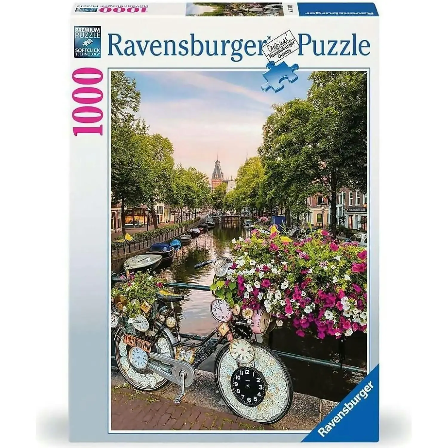 Ravensburger - Bicycle And Flowers In Amsterdam Jigsaw Puzzle 1000 Pieces