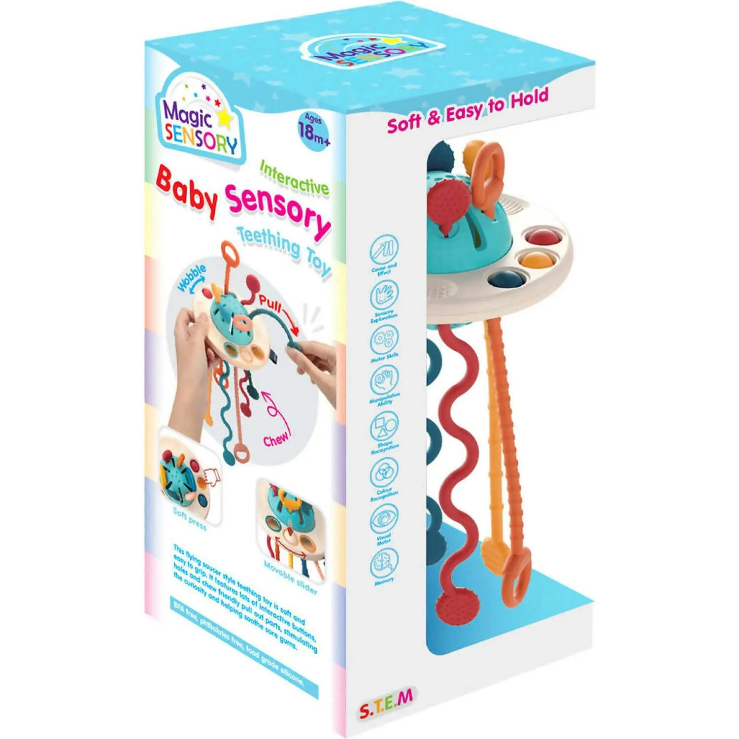 MAGIC SENSORY - UFO Interactive Baby Sensory Teething Toy