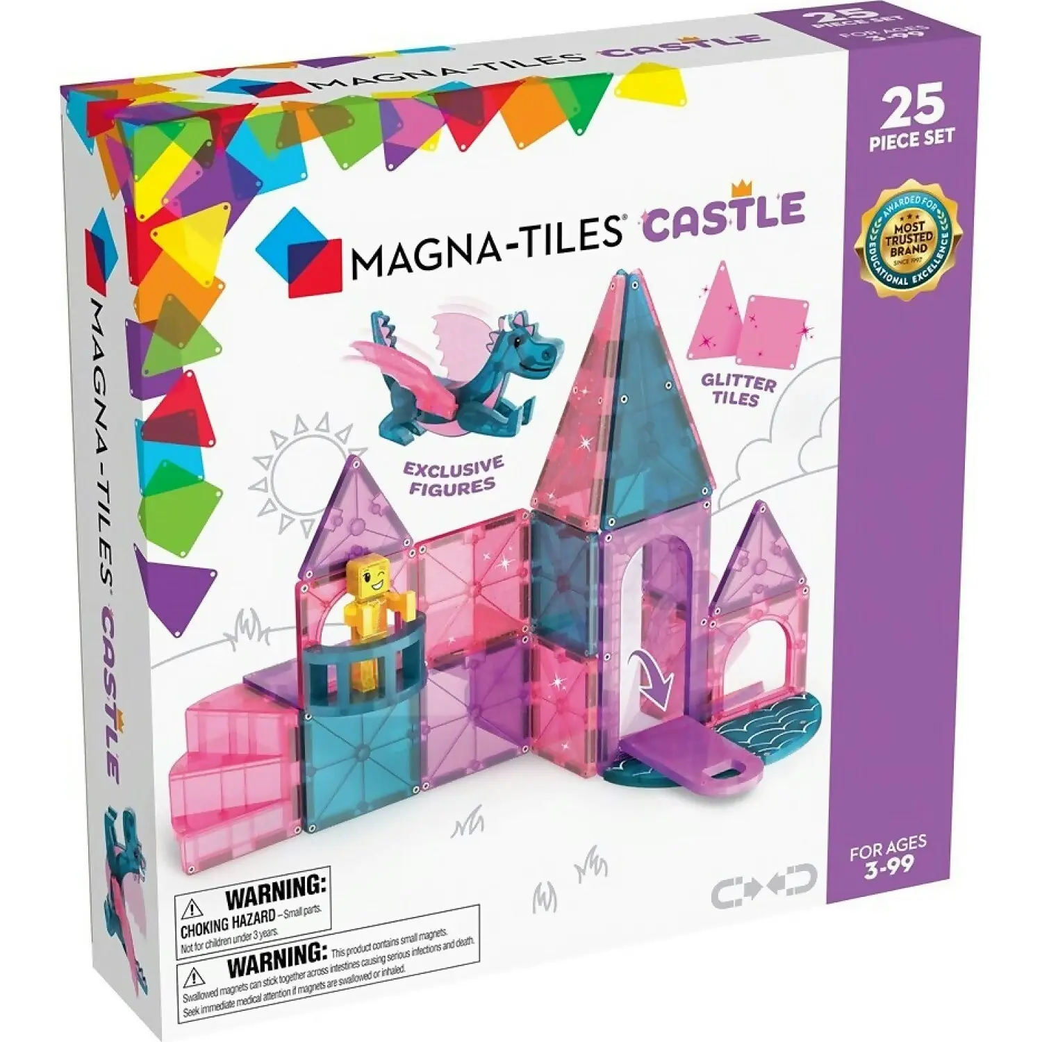 Magna-Tiles - Castle 25pce Set - Johnco