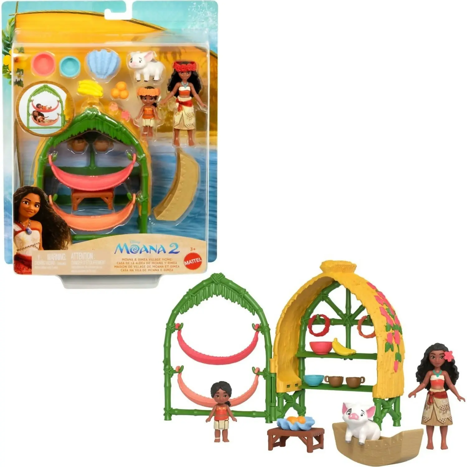 Disney - Moana 2 Toys Moana & Simea Village Home Playset