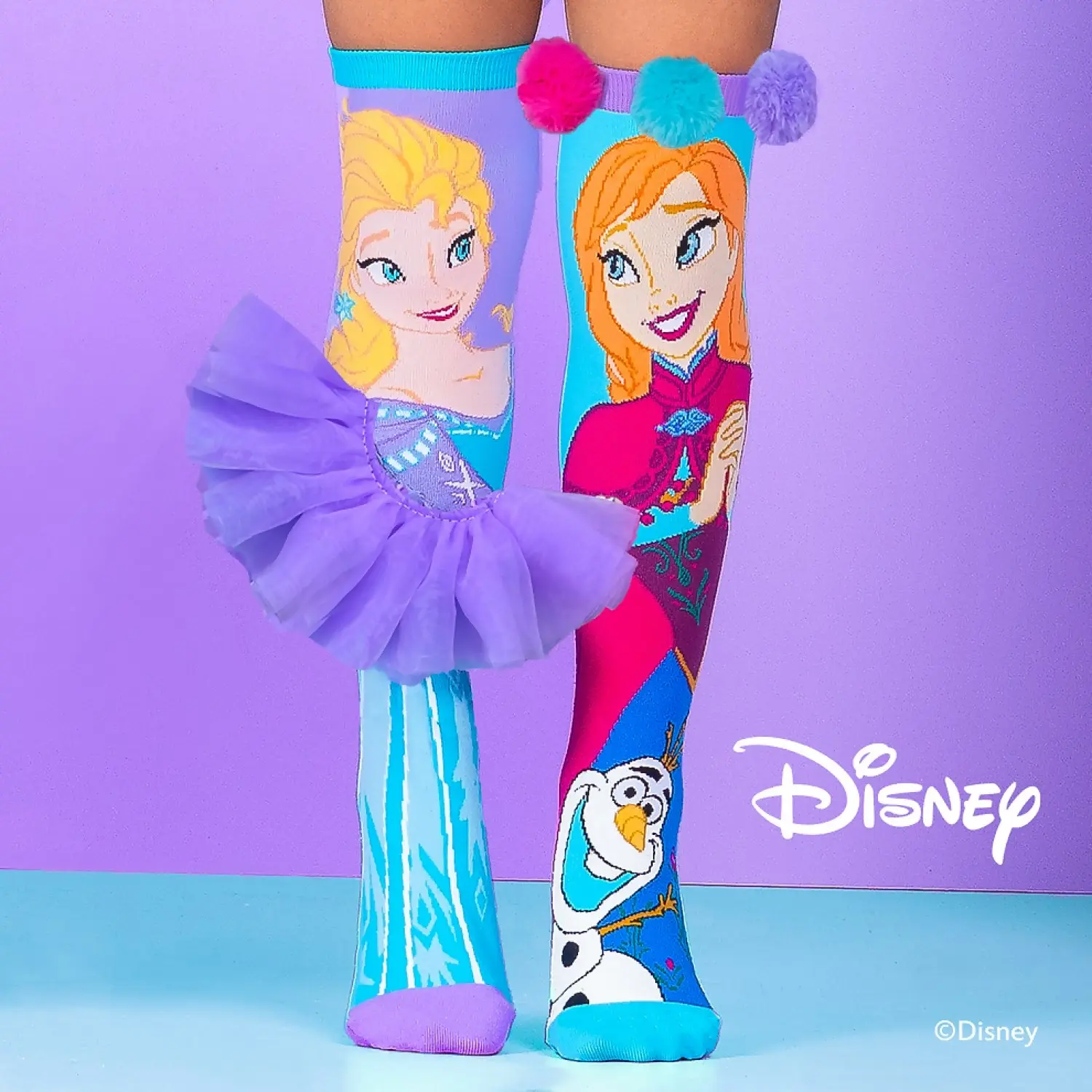 MADMIA - Elsa & Anna Socks Kids & Adults Age 6y+