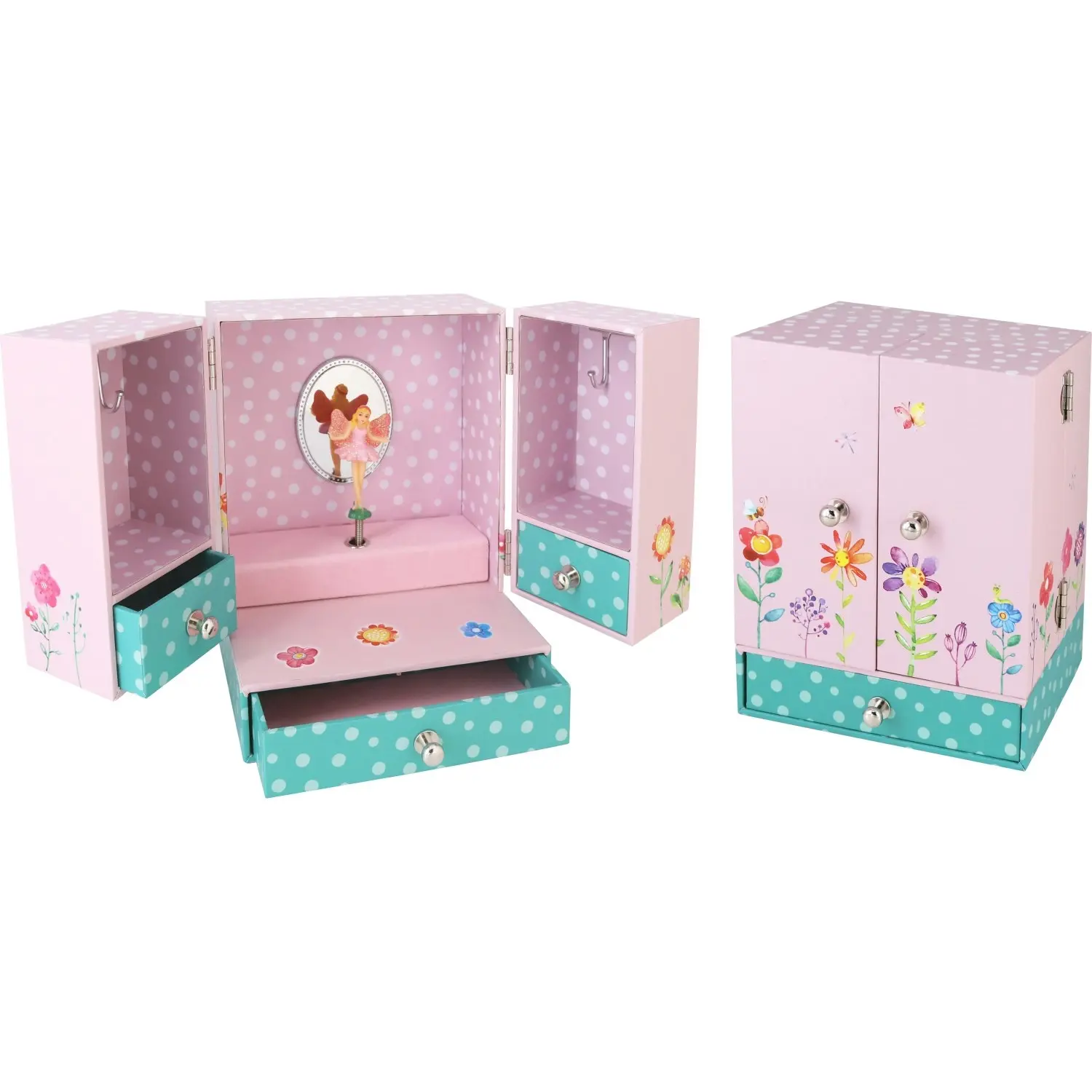 Champion - Music Jewellery Box Floral Wardrobe