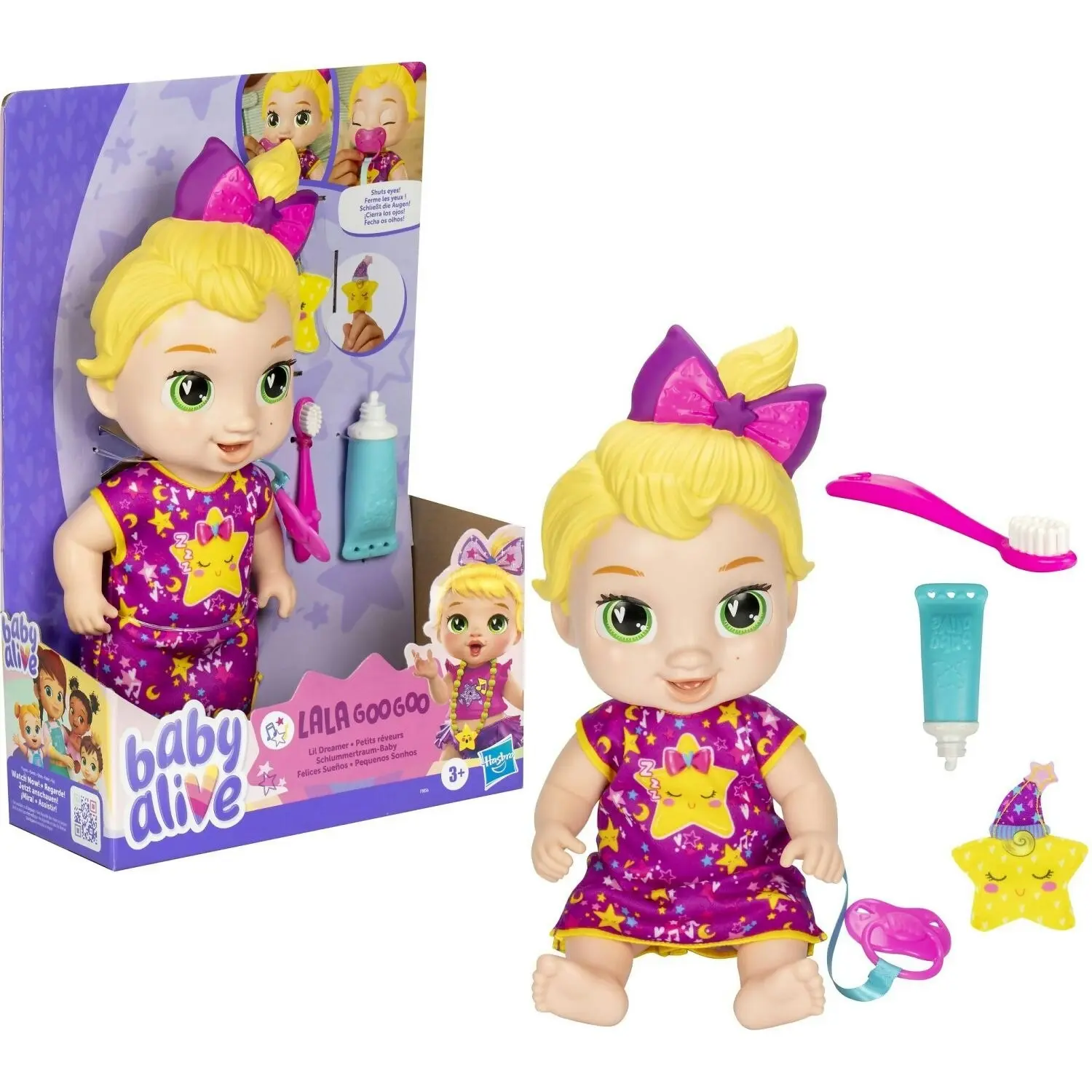 Baby Alive - Lil Dreamer Lala Googoo Blonde Hair Baby Doll