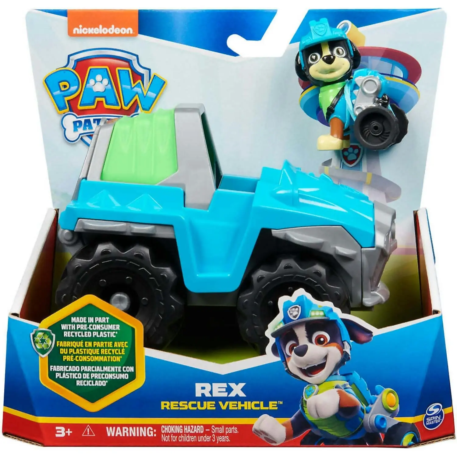 Paw Patrol - Rex's Dinosaur Rescue Sustainable Vehicle - Spin Master