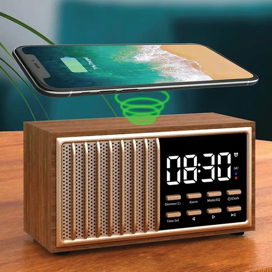 FM Radio Alarm Clock and Charger