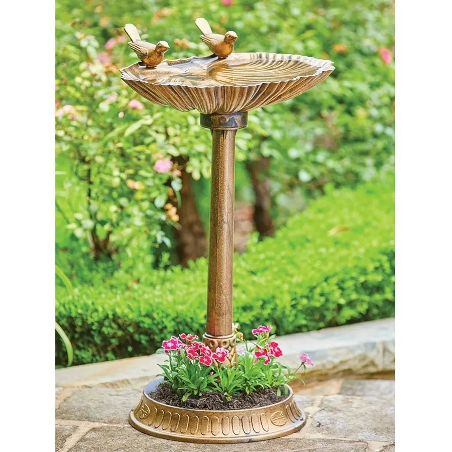 Bird Bath with Planter