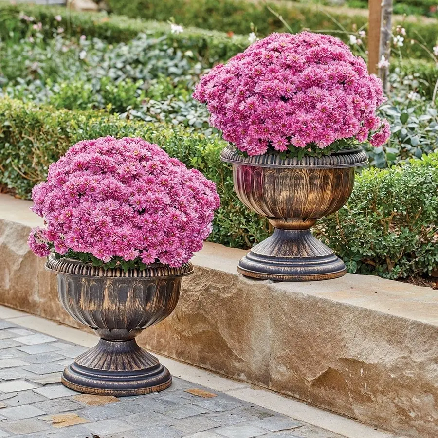 Antique Style Planters x 2