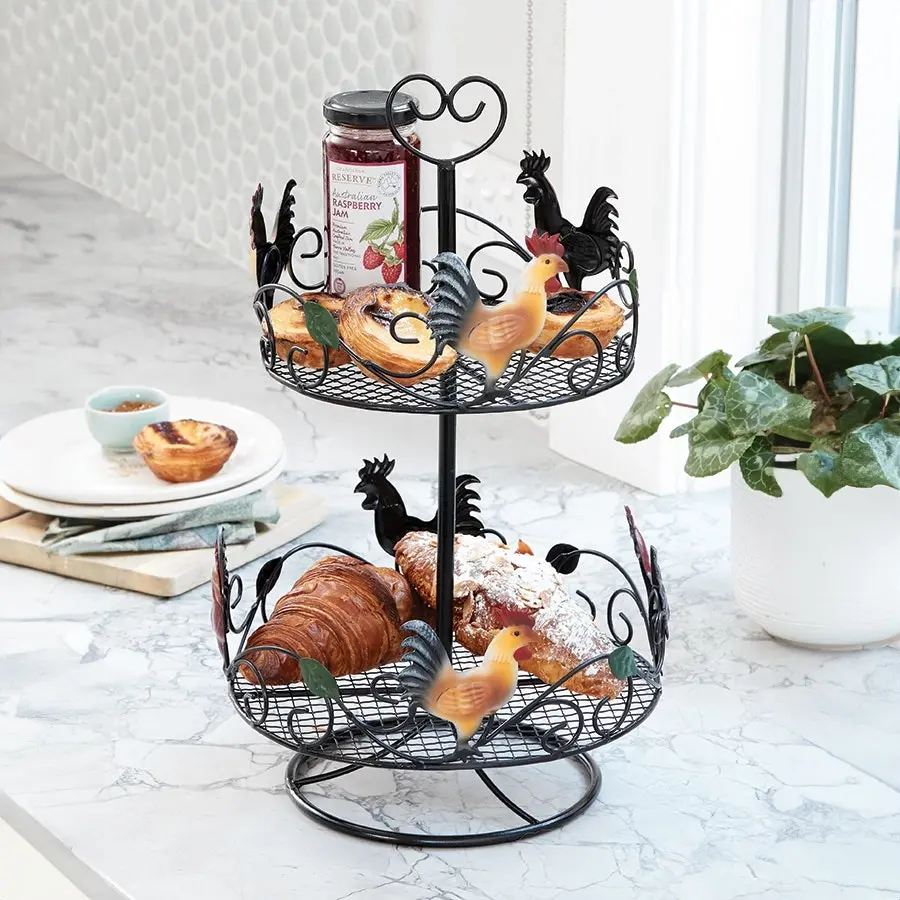 Rooster Counter Top Rack Storage