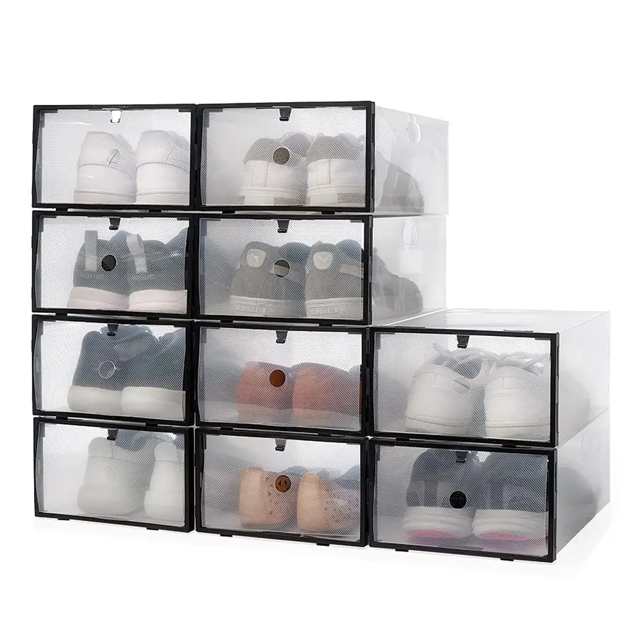 Shoe Storage Boxes - Set of 10