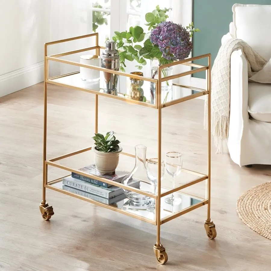 Gold Drinks Trolley