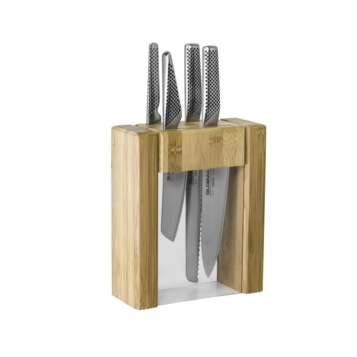 Global Ikasu (Teikoku) V Knife Block Set 5 Piece