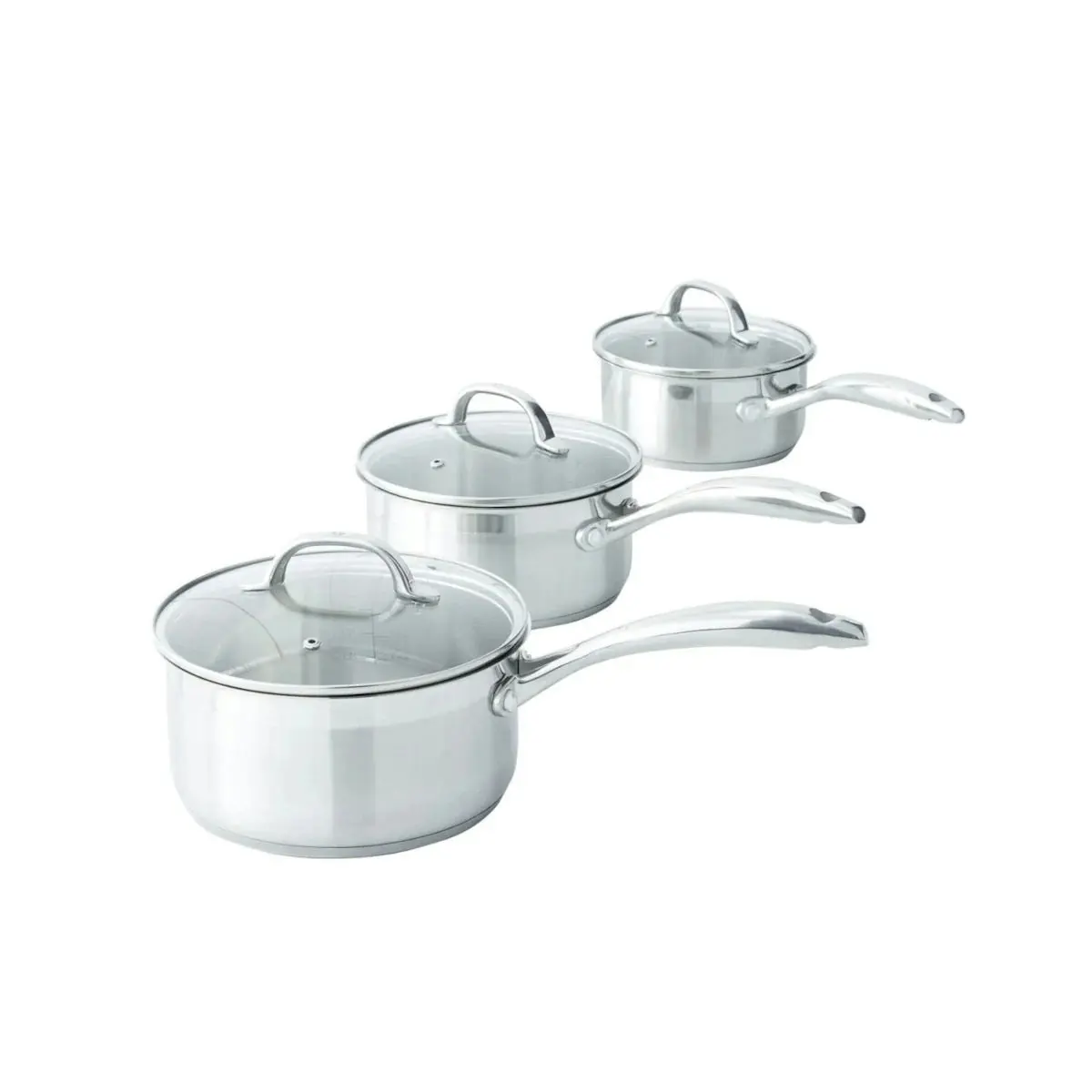 Swiss Diamond Premium Steel Induction Saucepan (Set of 3)