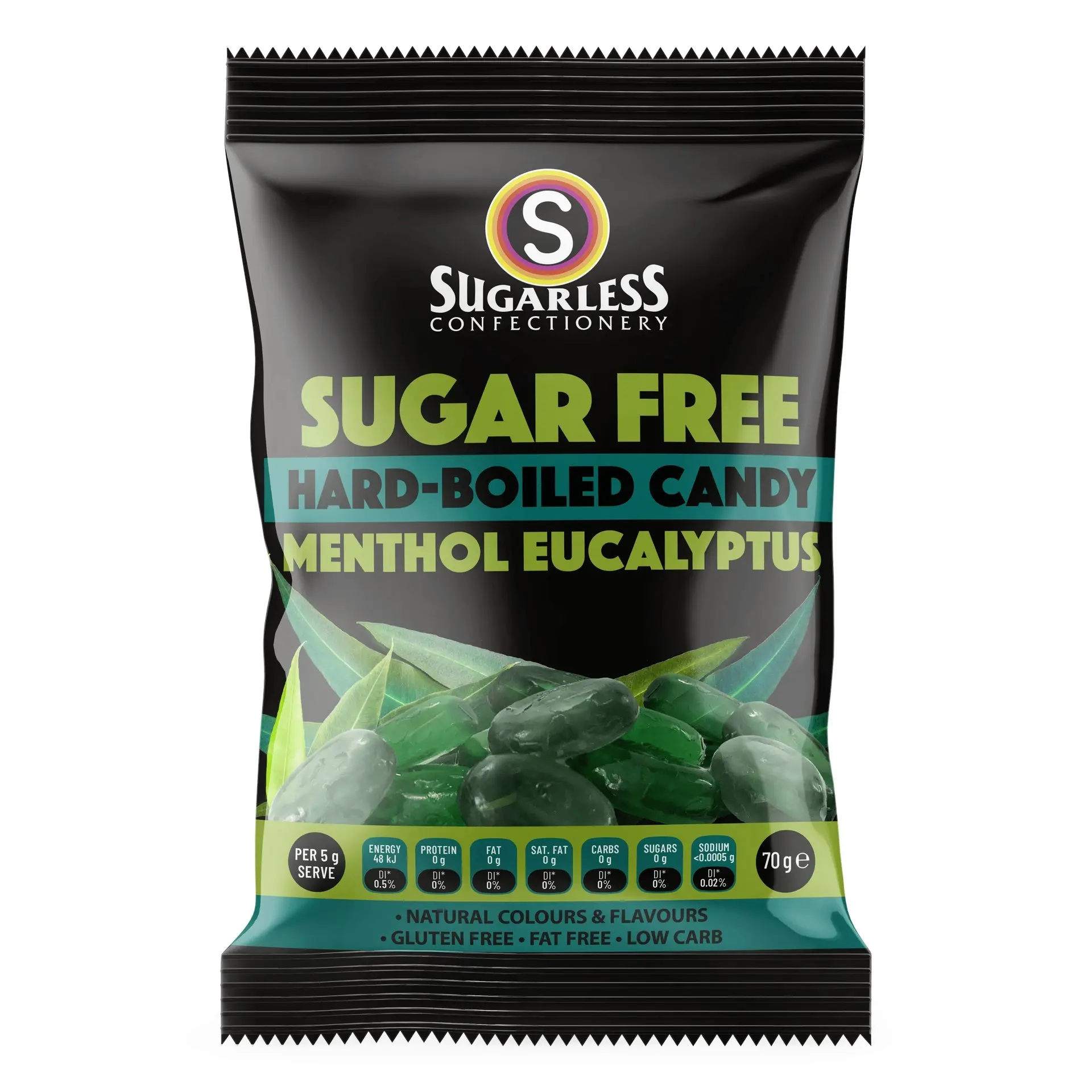 Sugarless Aura Menthol Eucalyptus 70g