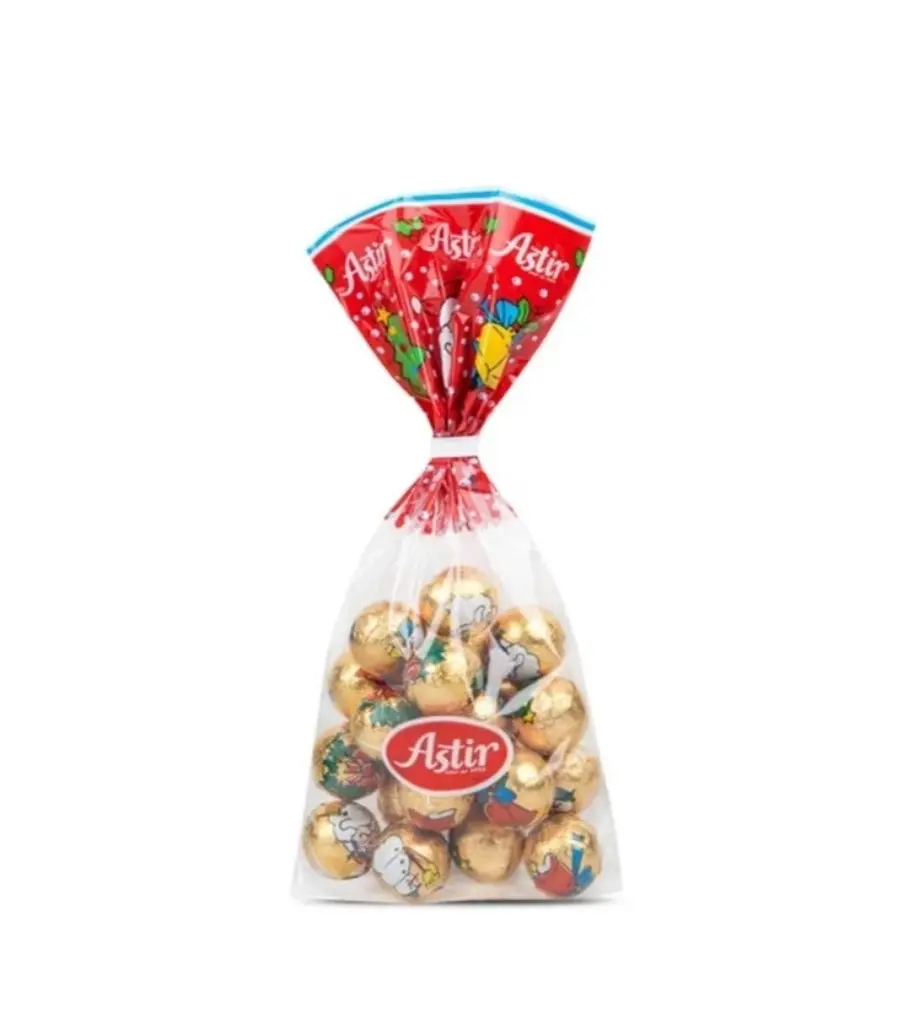 Astir Xmas Milk Chocolate Balls Caramel Cream 220g