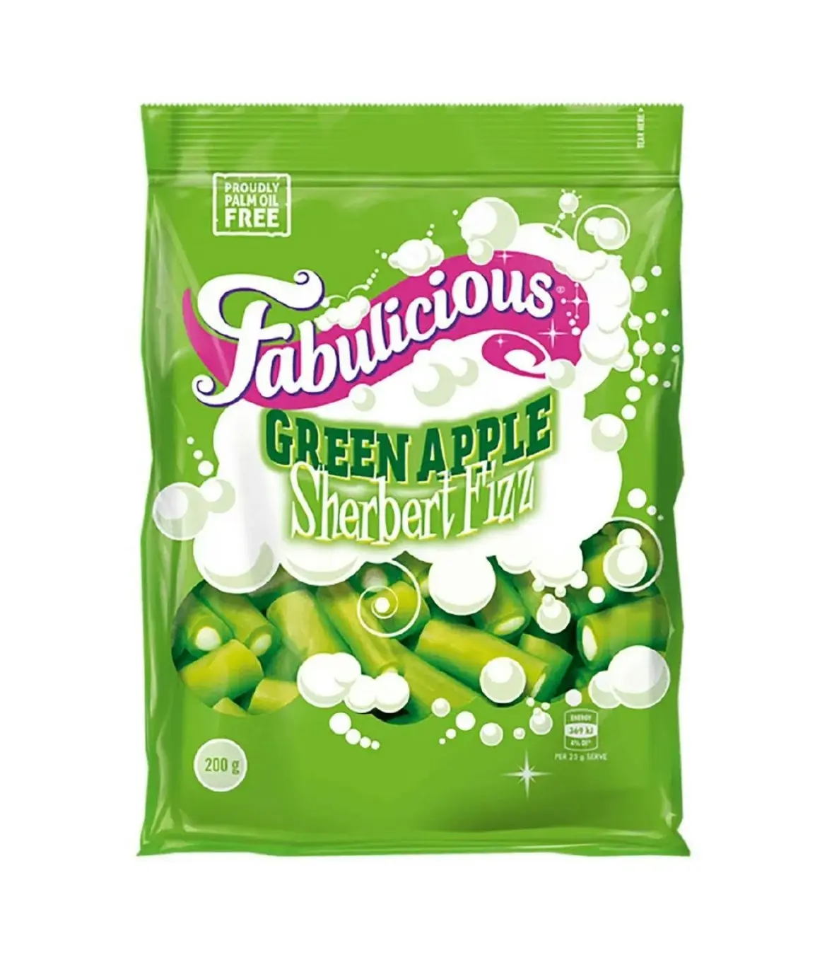 FABULICIOUS GREEN APPLE SHERBERTFIZZ 200g