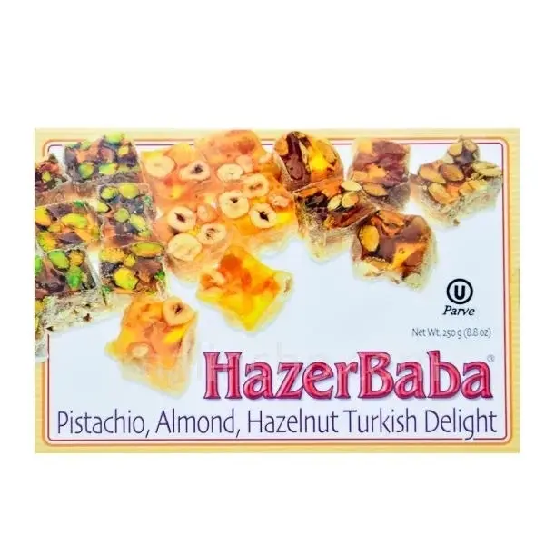 Hazer Baba (Turkey) Turkish Delight Pistachio, H'nut, Almond 250g