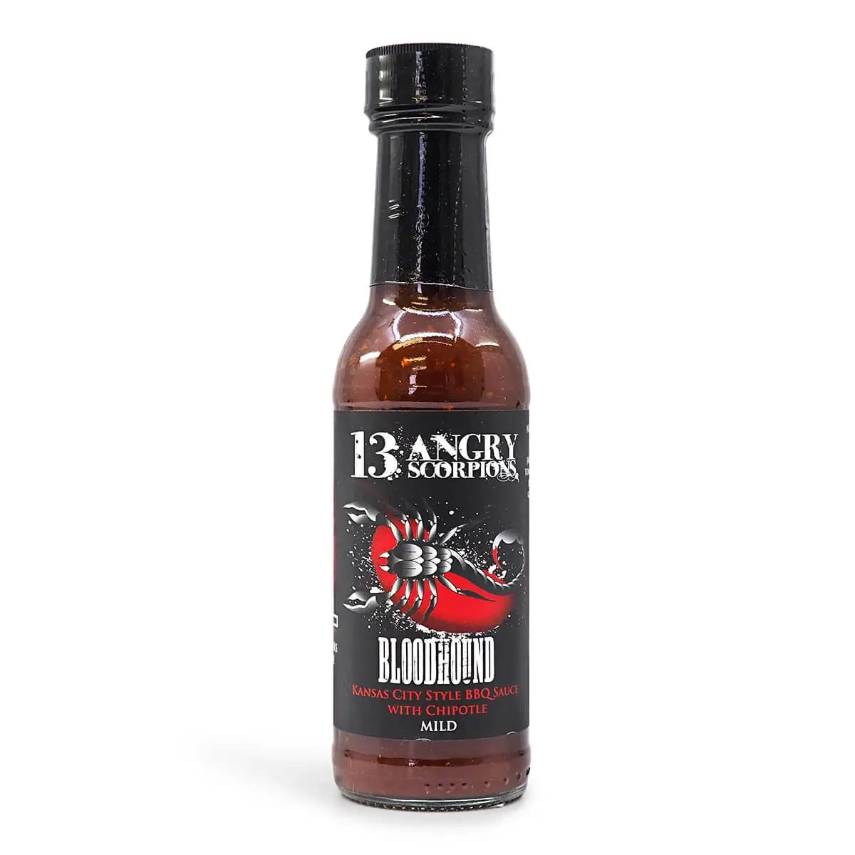 13 Angry Scorpions Bloodhound BBQ Hot Sauce 150ml