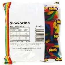 Rainbow Glow Worms 1kg