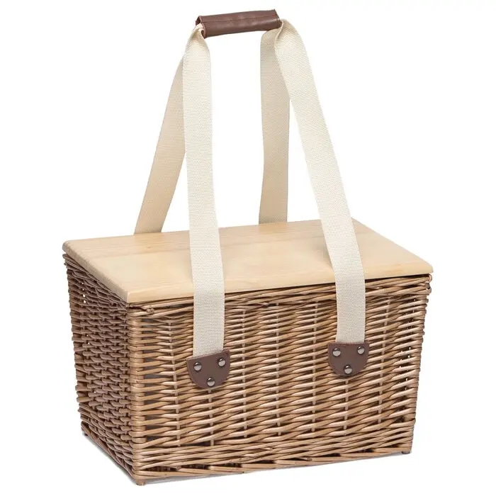 Wicker Insulated Picnic Basket